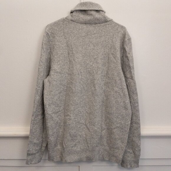 Express Men’s Shawl Collar Sweater | Classic Gray | Size L | NWT - Picture 4 of 5
